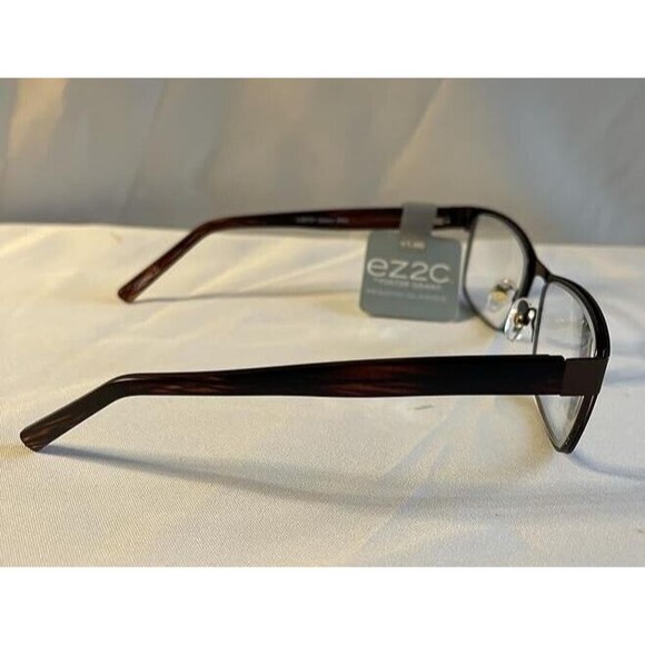 Foster Grant Dalton 1.0 reading glasses EZ2C, Brown 1.00 Gunmetal unisex - Picture 2 of 4